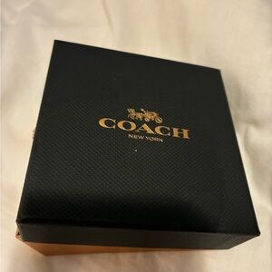 Coach necklace in Black Box with Gold Logo